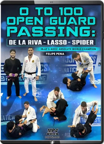 Felipe pena preguiÇa 0 to 100 open guard passing de la riva lasso spider