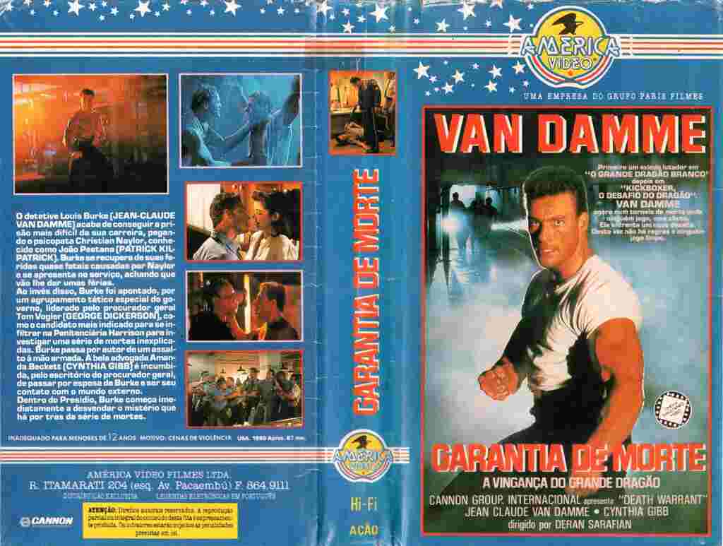 (1990) Jean Claude Van Damme Garantia De Morte Vhs Easy Resize.com