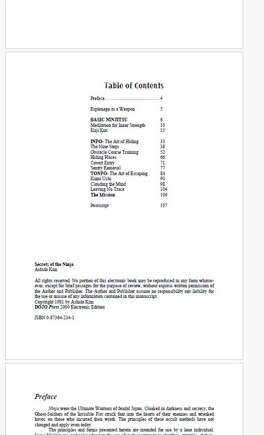 Ashida Kim Secrets Of The Ninja 1