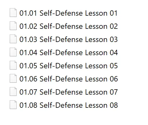 Colin ward wing chun on line module 15 to 18 self defense