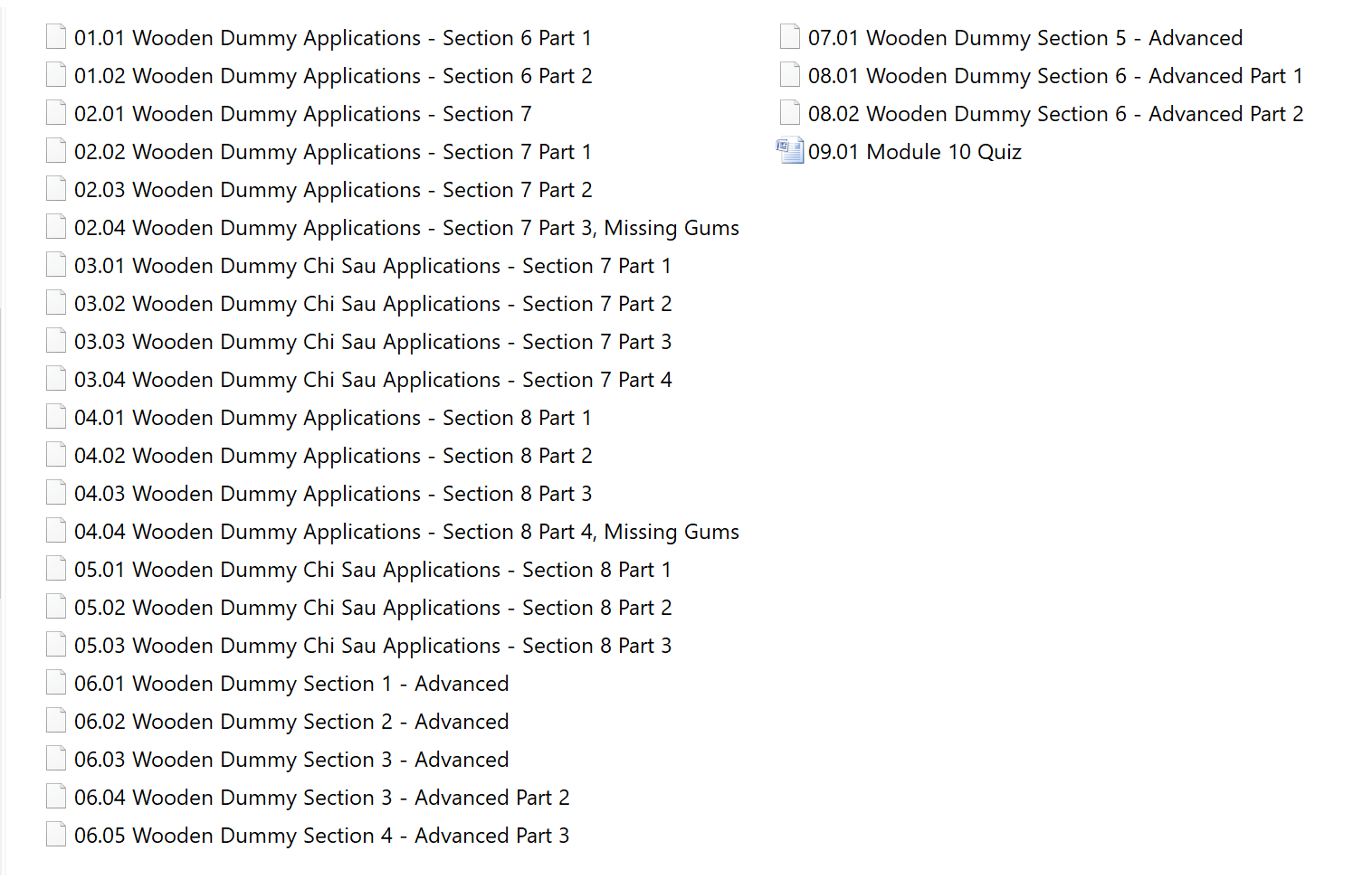 Colin ward – wing chun on line – module 07 to 10 10
