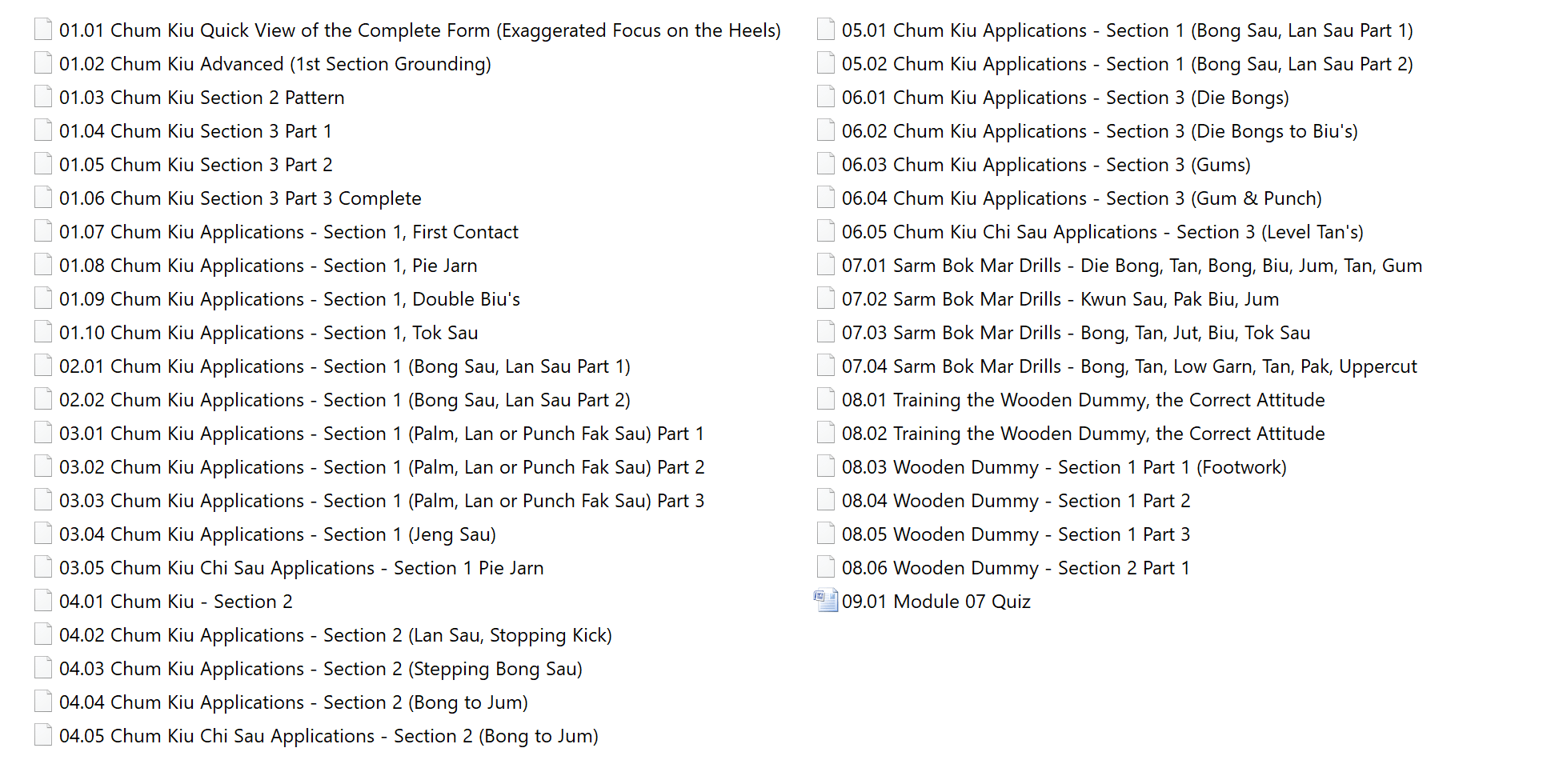 Colin ward – wing chun on line – module 07 to 10 7