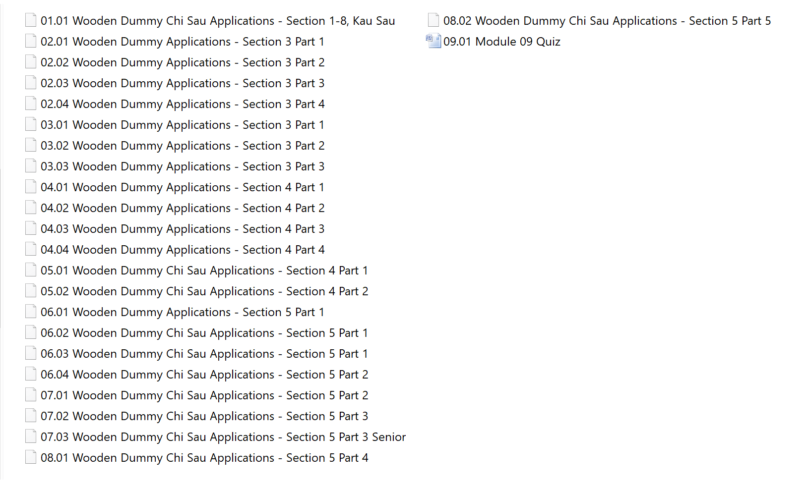 Colin ward – wing chun on line – module 07 to 10 9