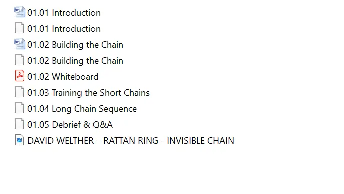 David welther – rattan ring invisible chain 1