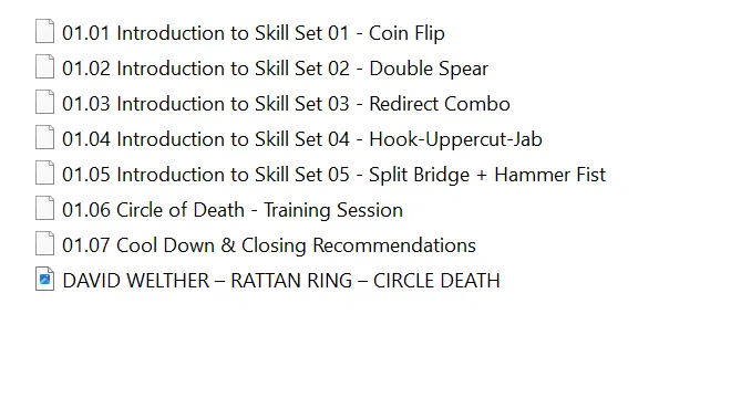 David welther – rattan ring – circle death mp4