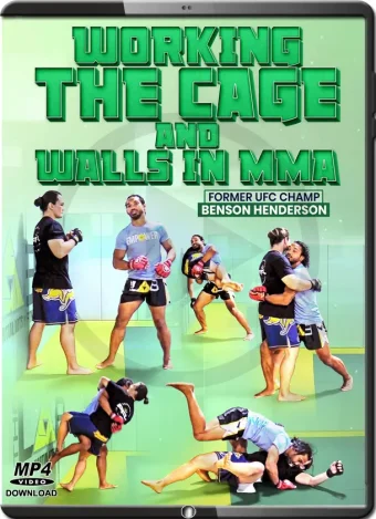 Benson henderson working the cage and walls in mma