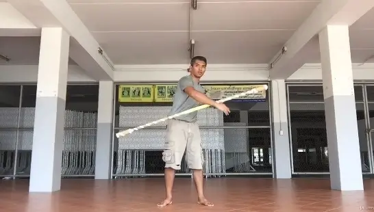 Chanuphon yodsamai long baton contact staff cover