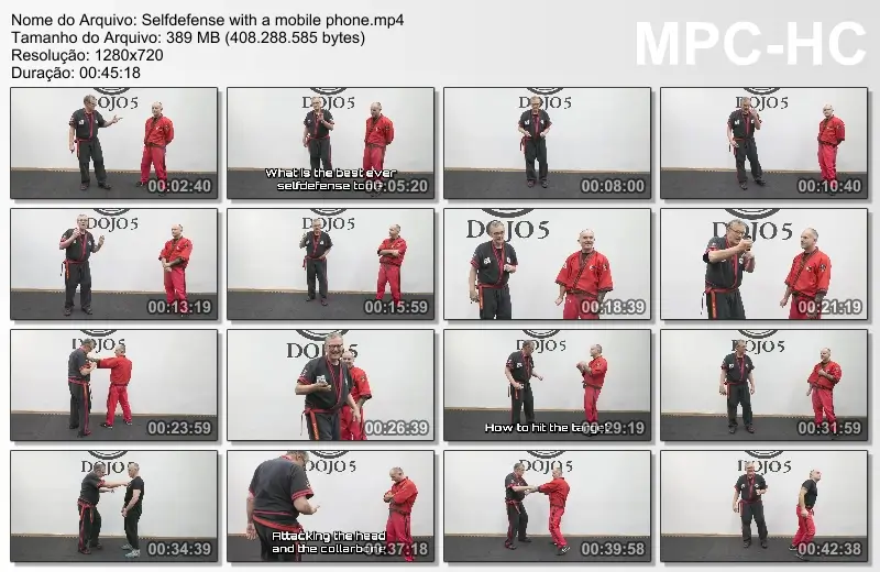 Dieter knuttel self defense with the mobile phone cover