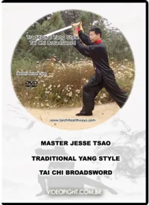 Traditional yang style tai chi broadsword