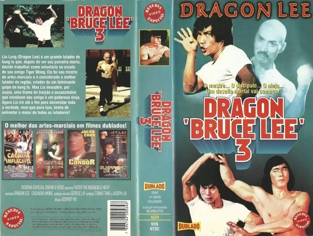 (1977) dragon bruce lee 3 vhs