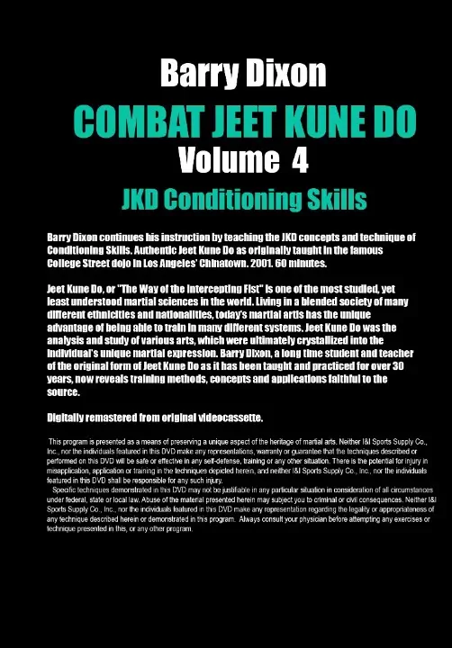 Barry dixon – combat jeet kune do vol.04 – conditioning skills mp4