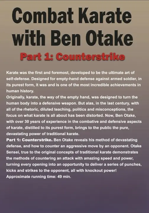 Ben otake – combat karate vol.01 counterstrikes mp4