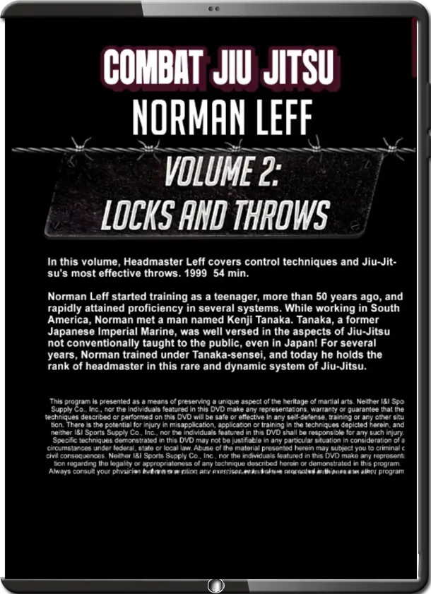 NORMAN LEFF – COMBAT JIU JITSU VOL.02 LOCKS AND THROWS cover