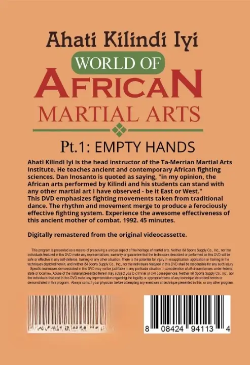 Ahati kilindi iyi world of african martial arts vol.01 empty hands cover