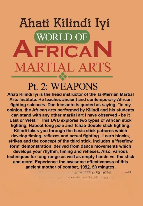 Ahati kilindi iyi world of african martial arts vol.02 weapons cover