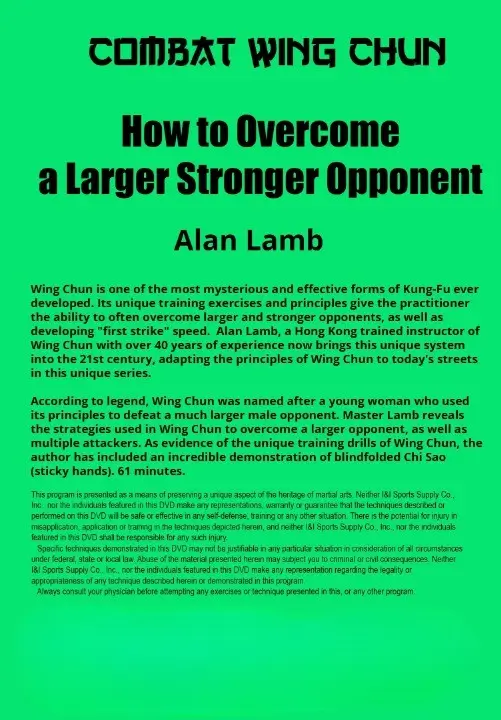 Alan lamb combat wing chun kung fu vol.03 dvd