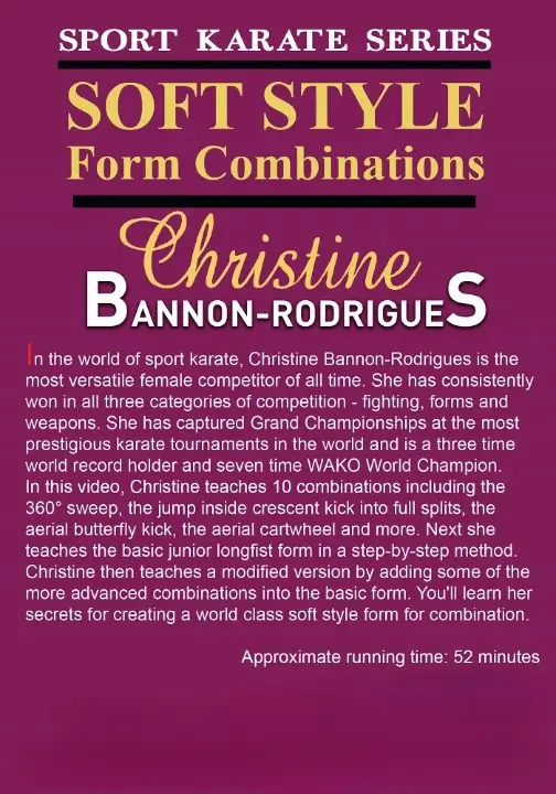 Christine bannon rodrigues soft style form tournament karate combinations mp4