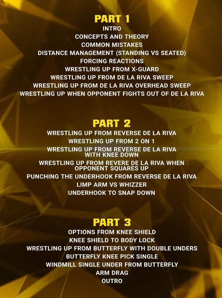 Dante leon wrestling up from guard dvd