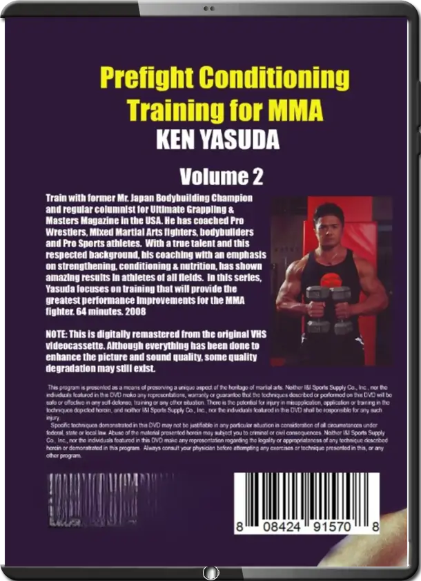 KEN YASUDA PREFIGHT CONDITIONING TRAINING FOR MMA 02 cover