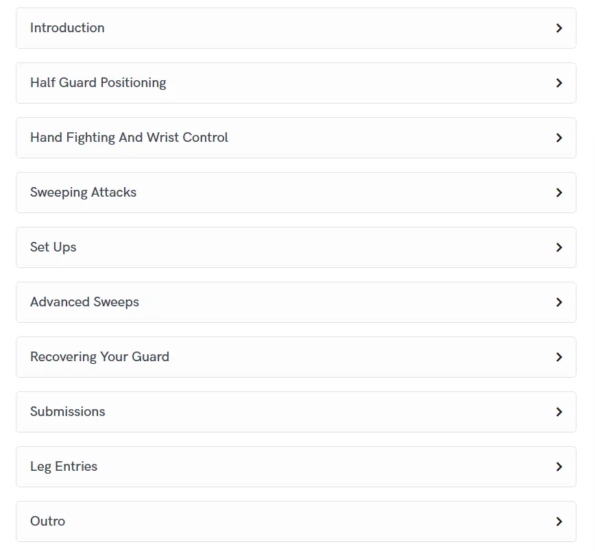 William tackett no gi half guard dvd