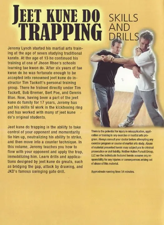 Jeremy lynch jeet kune do trapping skills and drills cover