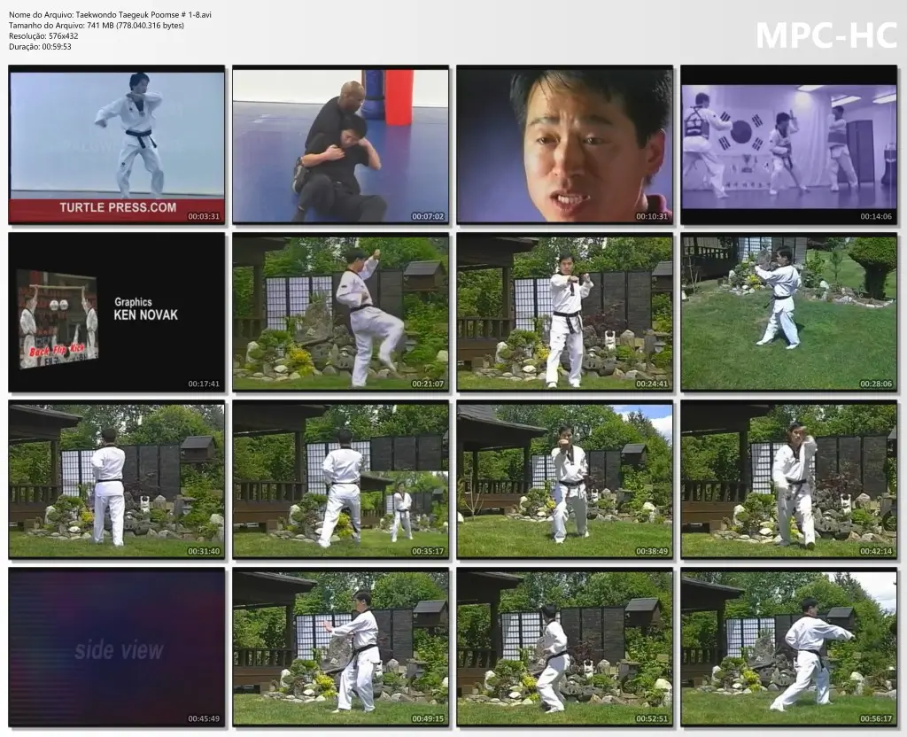 Taekwondo taegeuk poomse # 1 8.avi thumbs