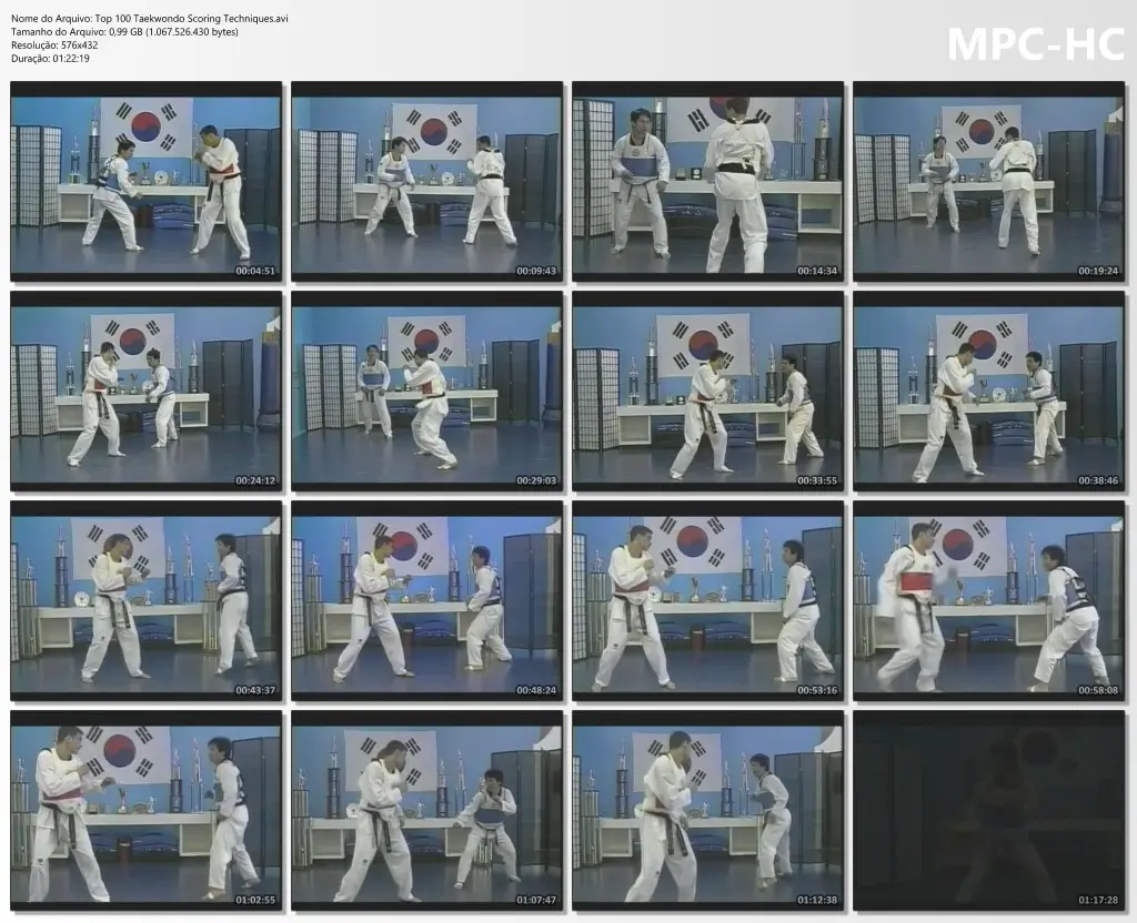 Top 100 taekwondo scoring techniques.avi thumbs