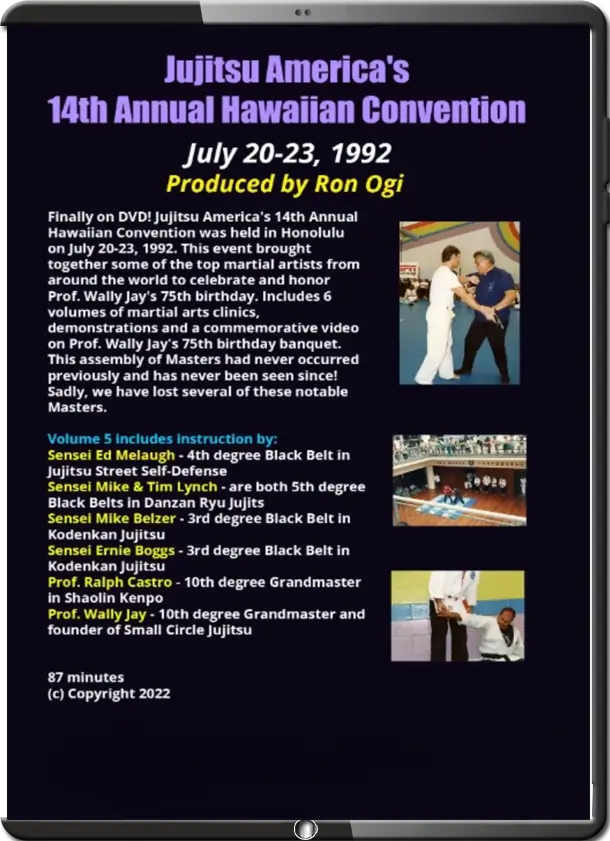 Wally jay – jujitsu america’s 14th annual hawaiian convention vol.05 cover