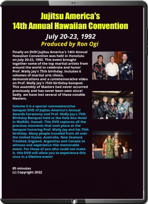 Wally jay – jujitsu america’s 14th annual hawaiian convention vol.06 cover