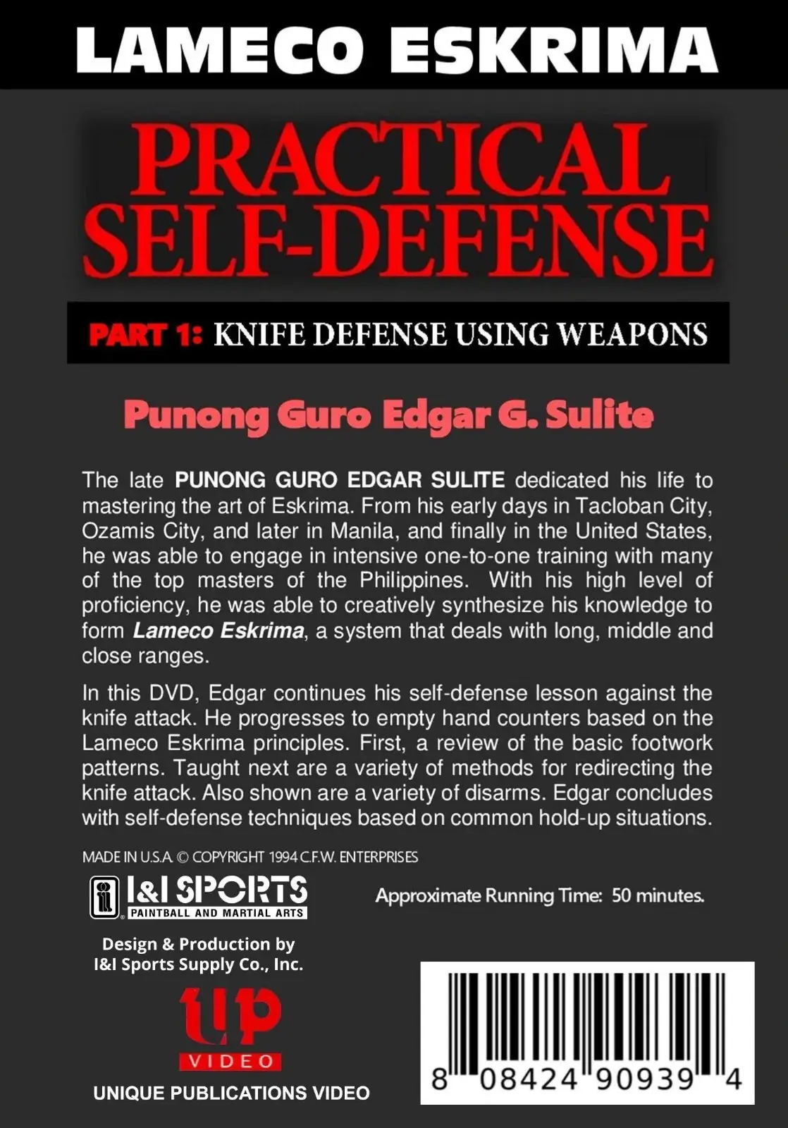 EDGAR SULITE LAMECO ESKRIMA PRATICAL SELF DEFENSE VOL.02 COVER