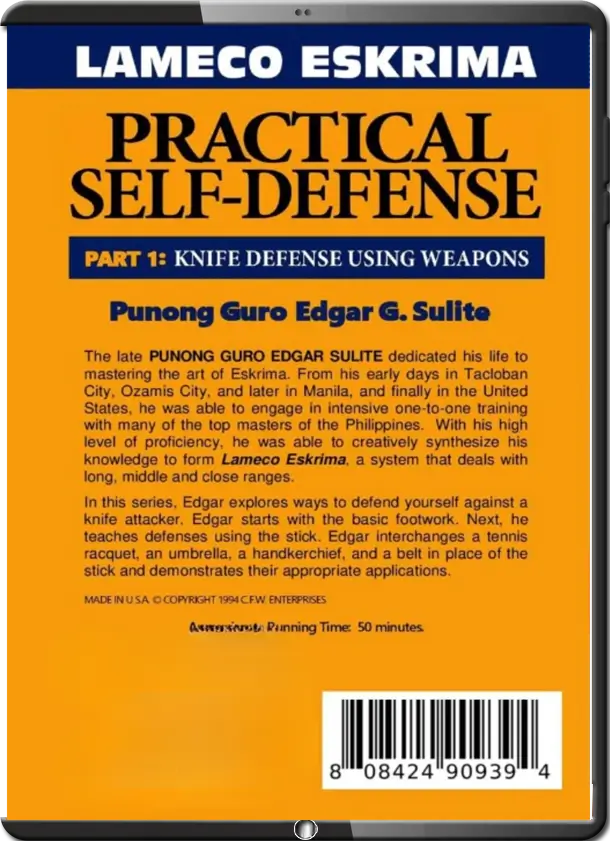 Edgar sulite – lameco eskrima pratical self defense vol.01 cover