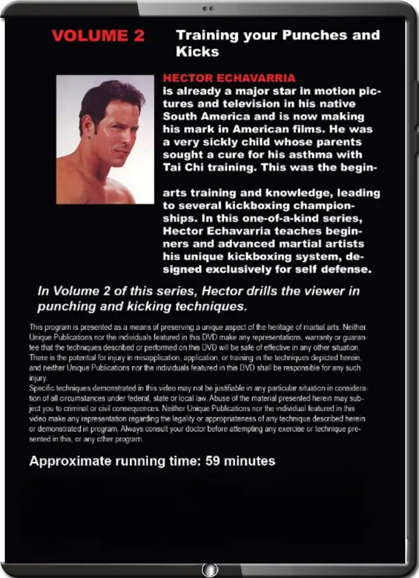 HECTOR ECHAVARRIA – COMBAT KICKBOXING VOL.02 – TRAINING YOUR PUNCHES & KICKS .