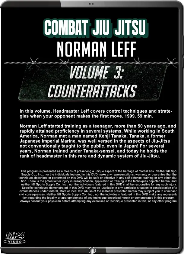 NORMAN LEFF – COMBAT JIU JITSU VOL.03 COUNTERATTACKS cover