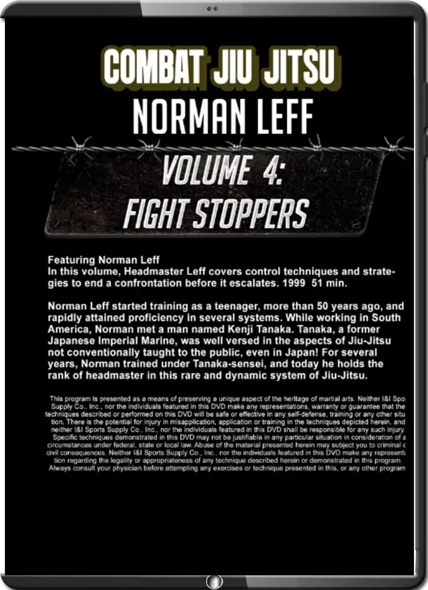 NORMAN LEFF – COMBAT JIU JITSU VOL.04 FIGHT STOPPERS cover