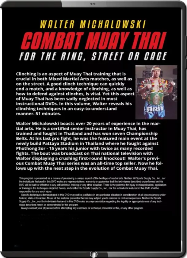 WALTER SLEEPER MICHALOWSKI COMBAT MUAY THAI FOR RING, STREET OR CAGE VOL.01 c