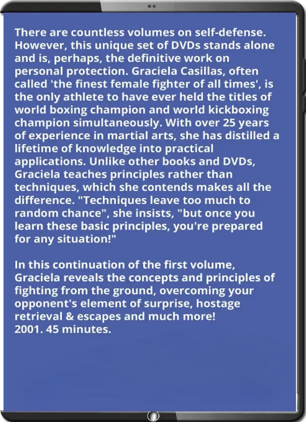 GRACIELA CASILLAS PRACTICAL WOMEN SELF DEFENSE VOL.02 TOOLS AND APPLICATIONS C
