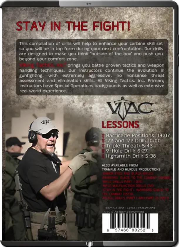 VIKING TACTICS RIFLE DRILLS PART 2 BACK