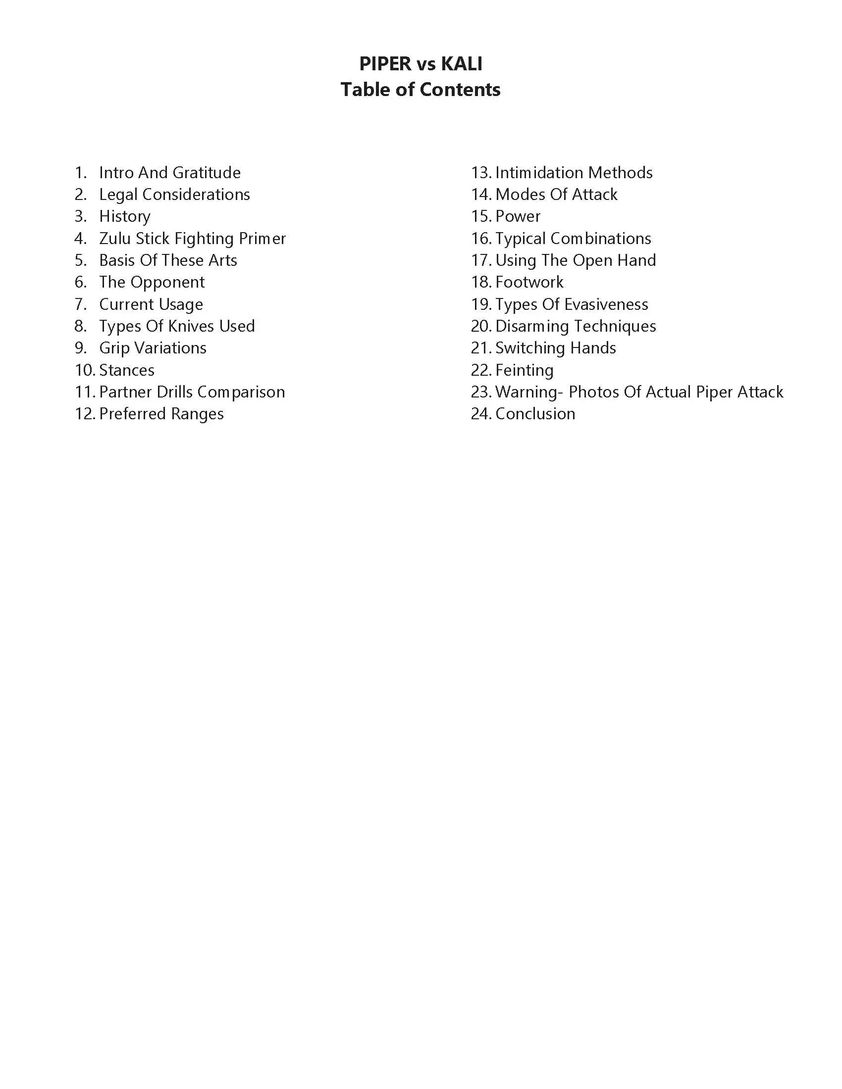 PiperTableofContents