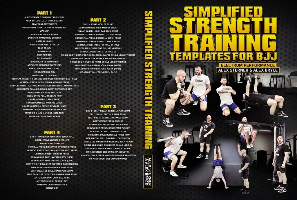 ALEX STERNER & ALEX BRYCE SIMPLIFIED STRENGTH TRAINING TEMPLATES FOR BJJ COEER