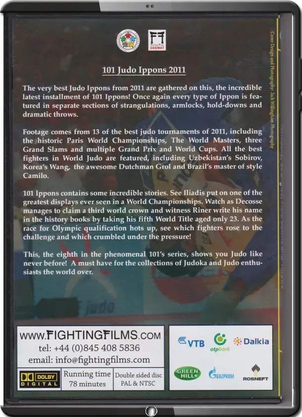 101 JUDO IPPONS 2011 COVER
