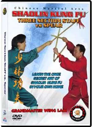 KWONG WING LAM - THREE-SECTION STAFF VS. SPEAR CHINESE TRADITIONAL SHAOLIN KUNG FU